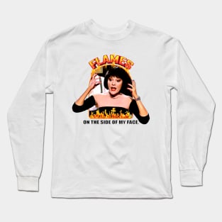 Flames on the side of my face! Long Sleeve T-Shirt